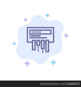 Receiver, Router, Wifi, Radio Blue Icon on Abstract Cloud Background