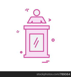 Reception icon design vector