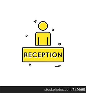 Reception icon design vector