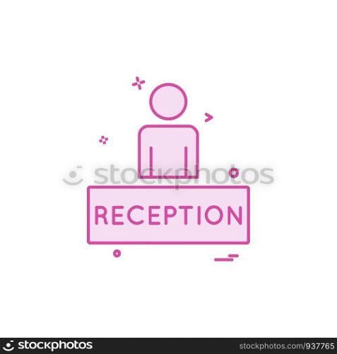 Reception icon design vector