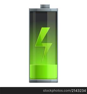 Recharge battery icon cartoon vector. Electric level. Power indicator. Recharge battery icon cartoon vector. Electric level