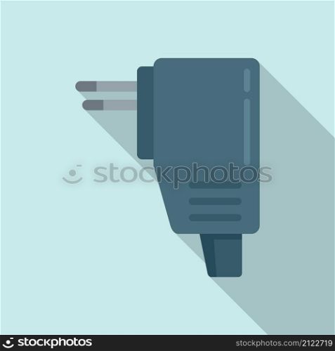 Recharge mobile icon flat vector. Phone charger. Cellphone plug. Recharge mobile icon flat vector. Phone charger