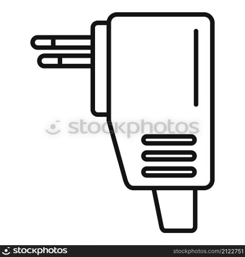 Recharge mobile icon outline vector. Phone charger. Cellphone plug. Recharge mobile icon outline vector. Phone charger