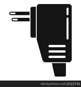 Recharge mobile icon simple vector. Phone charger. Cellphone plug. Recharge mobile icon simple vector. Phone charger
