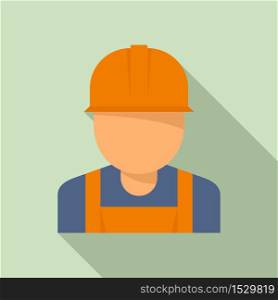 Reconstruction worker icon. Flat illustration of reconstruction worker vector icon for web design. Reconstruction worker icon, flat style