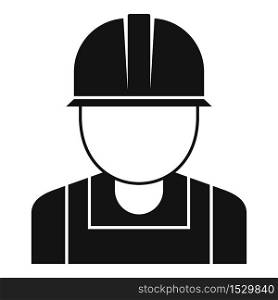 Reconstruction worker icon. Simple illustration of reconstruction worker vector icon for web design isolated on white background. Reconstruction worker icon, simple style