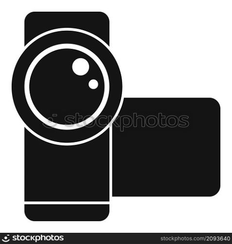 Record camcorder icon simple vector. Video camera. Digital picture. Record camcorder icon simple vector. Video camera
