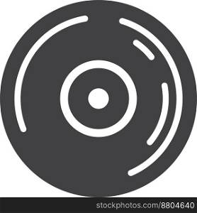 record illustration in minimal style isolated on background