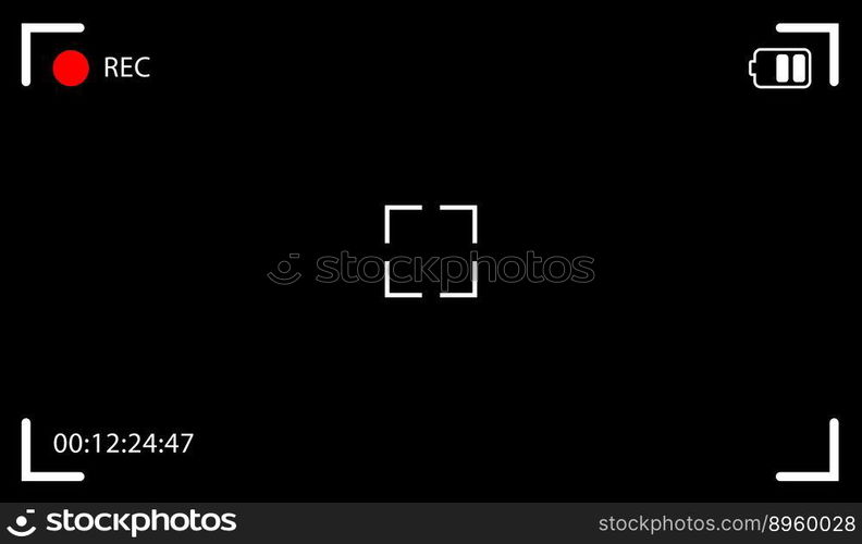 Record screen vector image