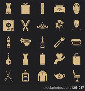 Recreation icons set. Simple set of 25 recreation vector icons for web for any design. Recreation icons set, simple style