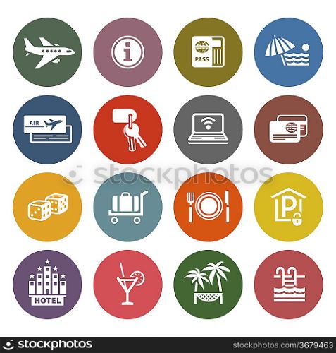 Recreation, Travel & Vacation, icons set