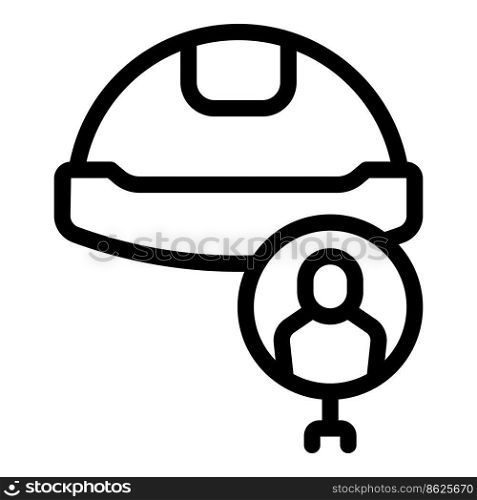 Recruit worker icon outline vector. Candidate post. Job hr. Recruit worker icon outline vector. Candidate post
