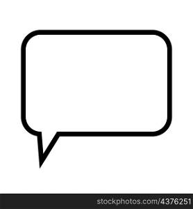 Rectangle chat icon. Outline art. Mail sign. Dialogue box emblem. Communication message. Vector illustration. Stock image. EPS 10.. Rectangle chat icon. Outline art. Mail sign. Dialogue box emblem. Communication message. Vector illustration. Stock image.