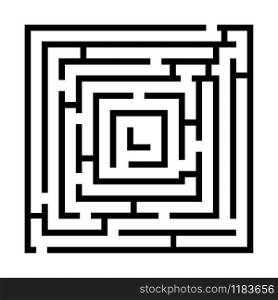 rectangle labyrinth game, maze puzzle,isolated on white background,vector illustration. rectangle labyrinth game, maze puzzle,isolated on white backgrou