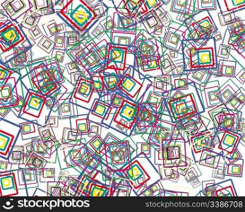 Rectangle stroke elements vector background in different coloros