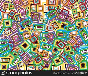 Rectangle stroke elements vector background in different coloros