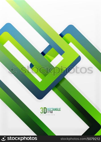 Rectangle tube elements, vector background. Rectangle tube elements, vector 3d background