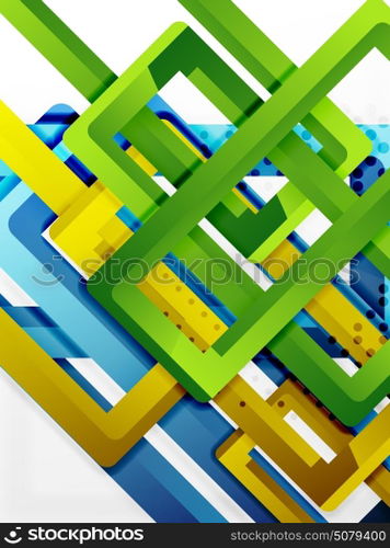 Rectangle tube elements, vector background. Rectangle tube elements, vector 3d background