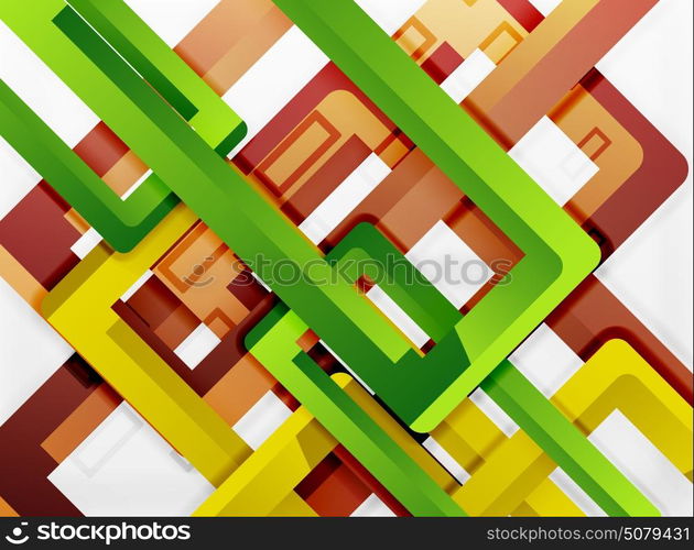 Rectangle tube elements, vector background. Rectangle tube elements, vector 3d background