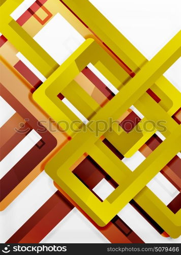 Rectangle tube elements, vector background. Rectangle tube elements, vector 3d background