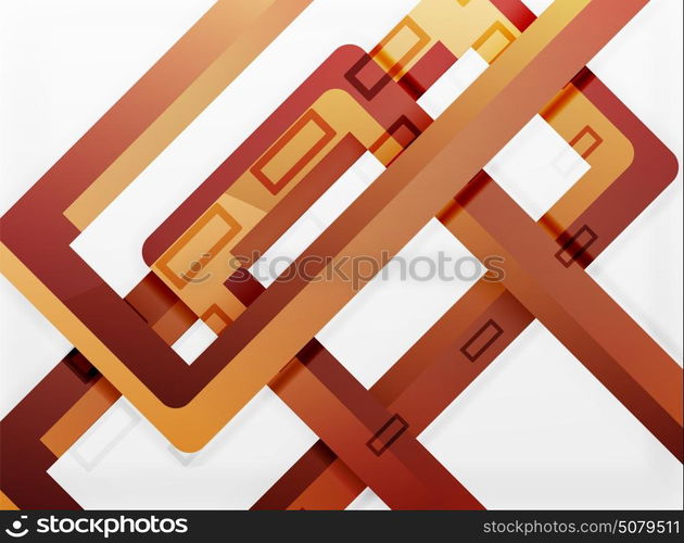 Rectangle tube elements, vector background. Rectangle tube elements, vector 3d background