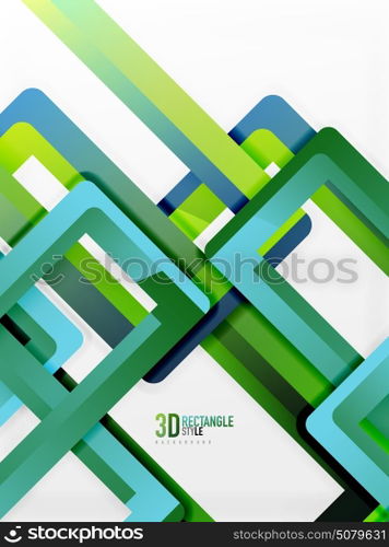 Rectangle tube elements, vector background. Rectangle tube elements, vector 3d background