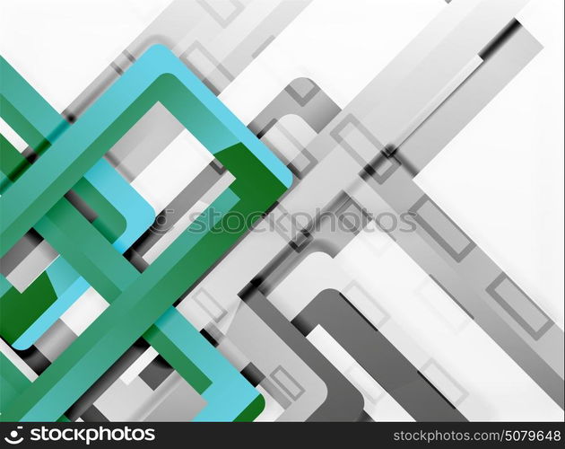 Rectangle tube elements, vector background. Rectangle tube elements, vector 3d background