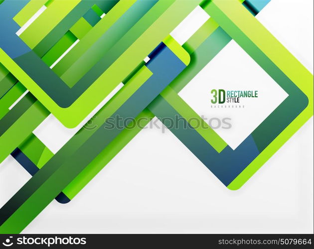 Rectangle tube elements, vector background. Rectangle tube elements, vector 3d background