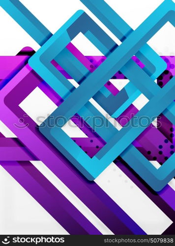 Rectangle tube elements, vector background. Rectangle tube elements, vector 3d background