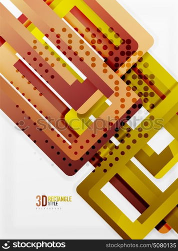 Rectangle tube elements, vector background. Rectangle tube elements, vector 3d background