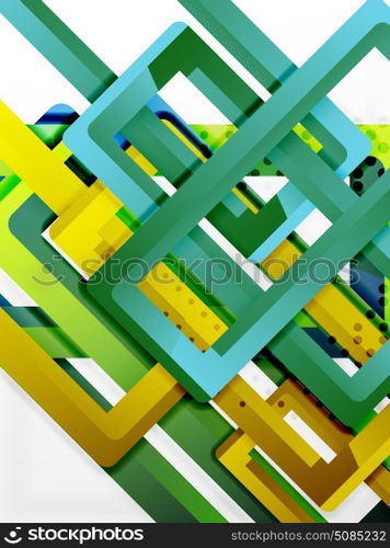 Rectangle tube elements, vector background. Rectangle tube elements, vector 3d background