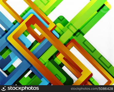 Rectangle tube elements, vector background. Rectangle tube elements, vector 3d background