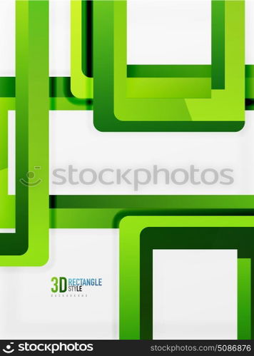Rectangle tube elements, vector background. Rectangle tube elements, vector 3d background