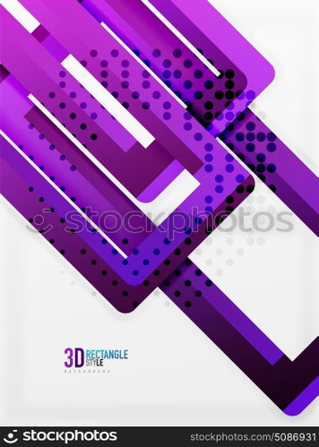 Rectangle tube elements, vector background. Rectangle tube elements, vector 3d background