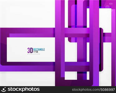 Rectangle tube elements, vector background. Rectangle tube elements, vector 3d background