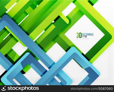 Rectangle tube elements, vector background. Rectangle tube elements, vector 3d background