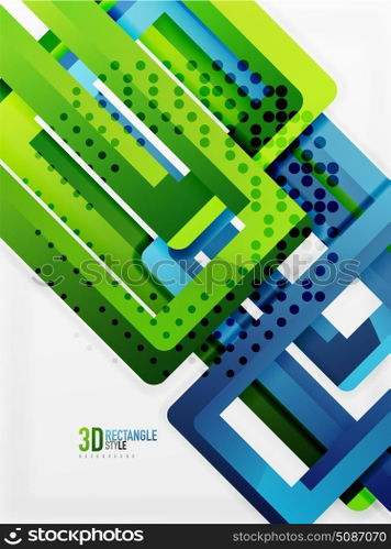 Rectangle tube elements, vector background. Rectangle tube elements, vector 3d background