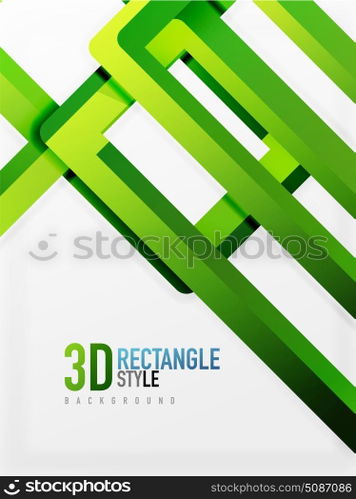 Rectangle tube elements, vector background. Rectangle tube elements, vector 3d background