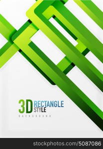 Rectangle tube elements, vector background. Rectangle tube elements, vector 3d background