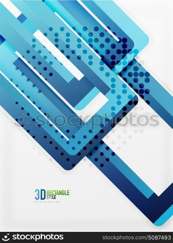 Rectangle tube elements, vector background. Rectangle tube elements, vector 3d background