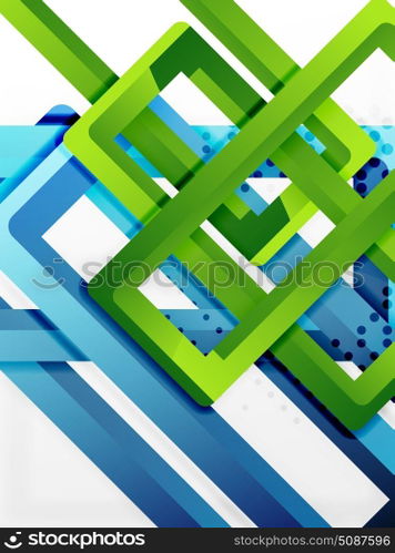 Rectangle tube elements, vector background. Rectangle tube elements, vector 3d background