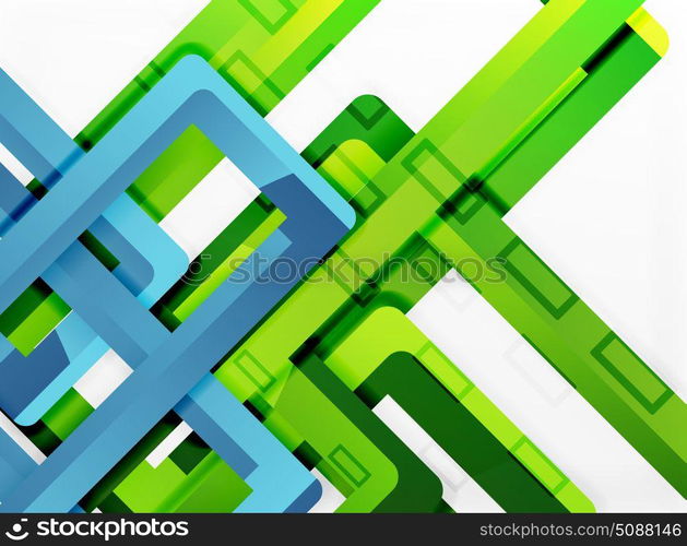 Rectangle tube elements, vector background. Rectangle tube elements, vector 3d background