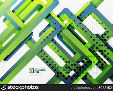 Rectangle tube elements, vector background. Rectangle tube elements, vector 3d background