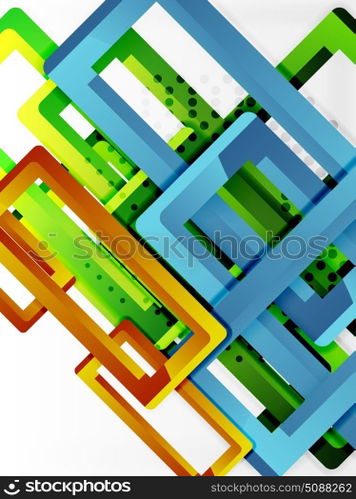 Rectangle tube elements, vector background. Rectangle tube elements, vector 3d background