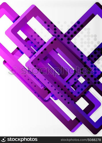 Rectangle tube elements, vector background. Rectangle tube elements, vector 3d background