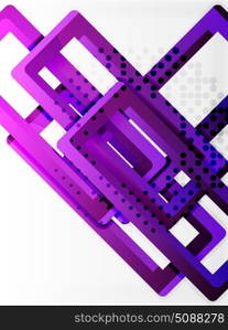 Rectangle tube elements, vector background. Rectangle tube elements, vector 3d background
