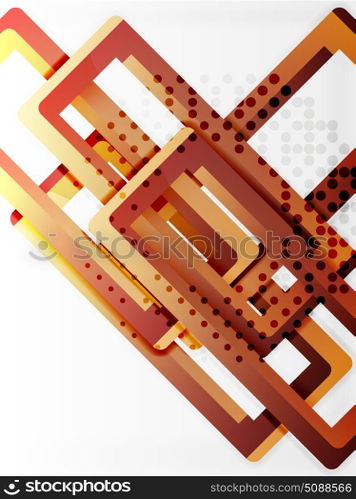 Rectangle tube elements, vector background. Rectangle tube elements, vector 3d background
