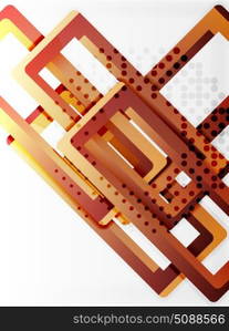 Rectangle tube elements, vector background. Rectangle tube elements, vector 3d background