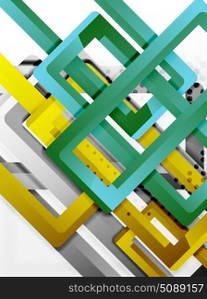 Rectangle tube elements, vector background. Rectangle tube elements, vector 3d background