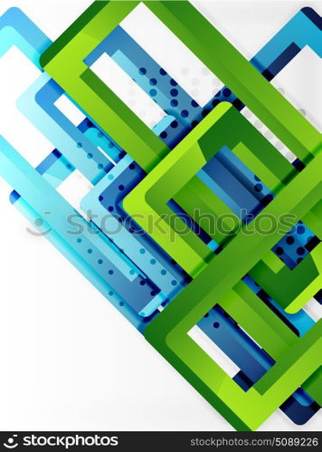 Rectangle tube elements, vector background. Rectangle tube elements, vector 3d background